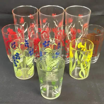 Vintage MCM "Swanky Swig" Glassware, 11