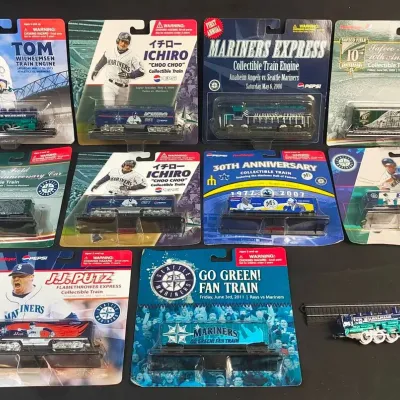 Seattle Mariners Model Trains, New in Original Boxes, 11 
