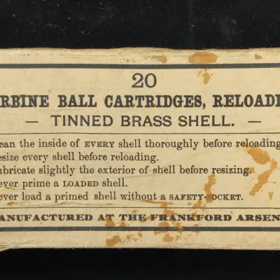 20 Antique Carbine Ball Cartridges Dated 1891 - Lot 8