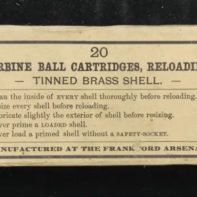 20 Antique Carbine Ball Cartridges Dated 1891, Sealed Box - Lot 7