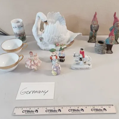 Vintage Germany, France China -Mid-century Garden Gnomes++