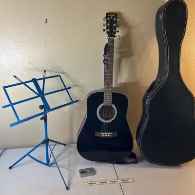 Indiana Scout Acoustic Guitar, Music Stand & Korg Tuner