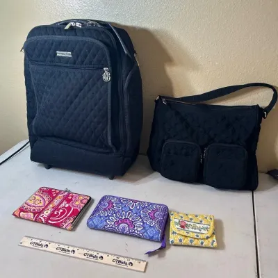 Vera Bradley - Rolling Briefcase, Wallets, Handbag+