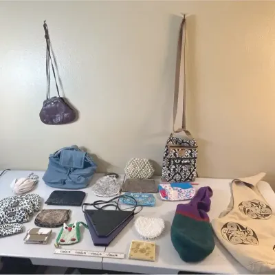 Vintage & Unique Bags - Aigner, Austria, Mother Of Pearl, Crazy Horse, Wool Bag++