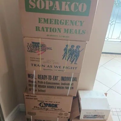 MREs, Wise Gourmet Freeze Dried-Emergency Meals- 7 Cases