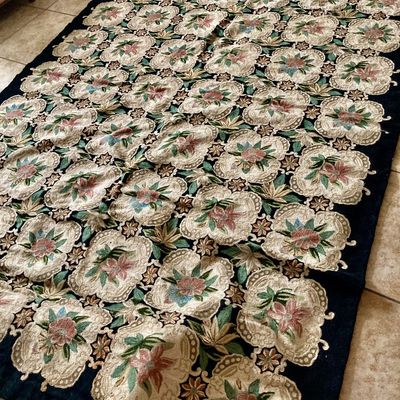 Sale Photo Thumbnail #167: Petit Point Tapestry or rug - Two Sizes