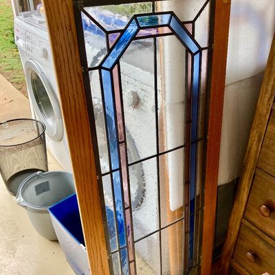 Sale Photo Thumbnail #165: Stained glass doors (2)