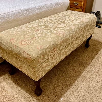 Sale Photo Thumbnail #112: Upholstered long bench