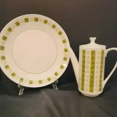 "Pirouette" Pattern from the Mikasa Cera-Stone Dinnerware Line