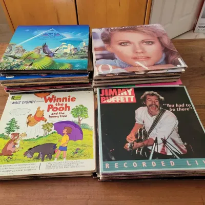 92 Vinyl Albums From 1960s - 1980s - Mixed Genres