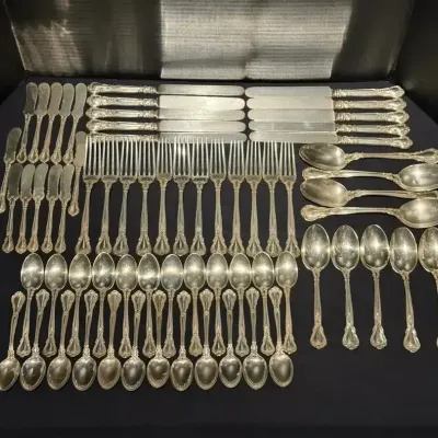 Sterling Silver “Chantilly” Pattern Silverware by the Gorham / Scribner & Loehr Co.