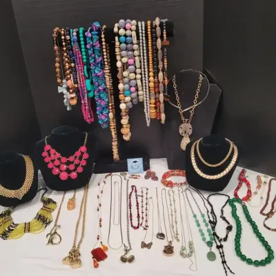 Assorted Collection of Vintage and Modern Costume Jewelry