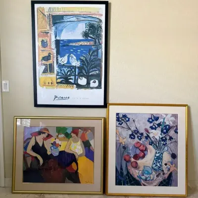 Framed Prints From Picasso, Tarkay, and Hays