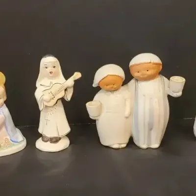 Collectible Porcelain and Mid-Century Pottery Figurines
