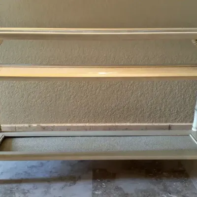 Mersman Furniture Faux Bamboo Glass-Top Console Table