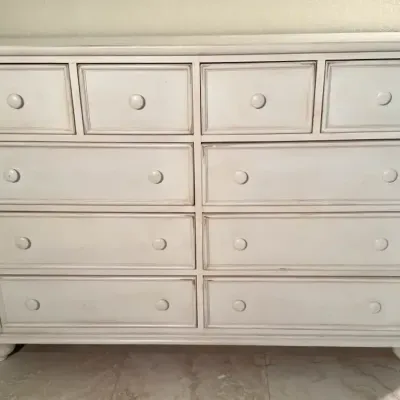 American Signature Cottage Traditions Cream Dresser