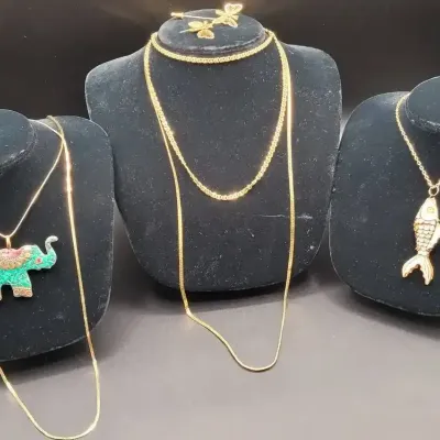 Monet, Napier, And Trifari Necklaces