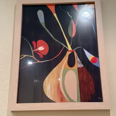 “Flora Exotica” Framed Print by Mary Calkins