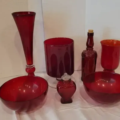 Ruby Red Glassware