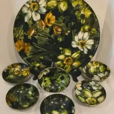1960s MCM Molded Fiberglass Tableware