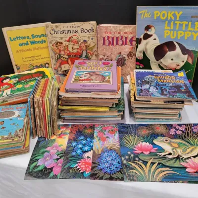 Large Lot Of Vintage Children's Books