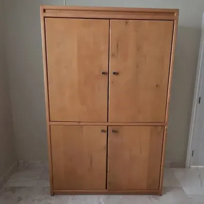 Contemporary Pine And Poplar Entertainment Armoire
