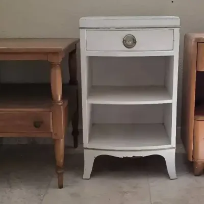 vintage wooden side tables