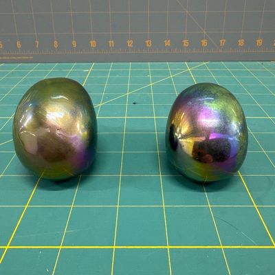 Sale Photo Thumbnail #67: Titanium skulls pair