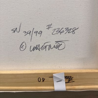 Sale Photo Thumbnail #140: Vibrate canvas titled Maui Memories by renowned Maui artist Walfrido Garcia, measures 16 x 40, pristine condition - comes with COA signed and numbered