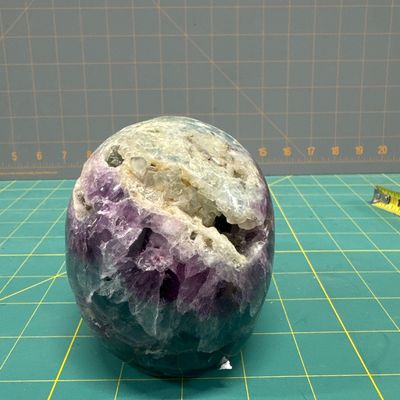 Sale Photo Thumbnail #59: Fluorite hand carved skull
Good condition