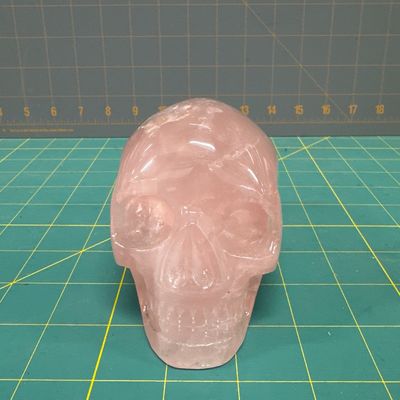 Sale Photo Thumbnail #53: Rose quartz hand carved skull
Good condition