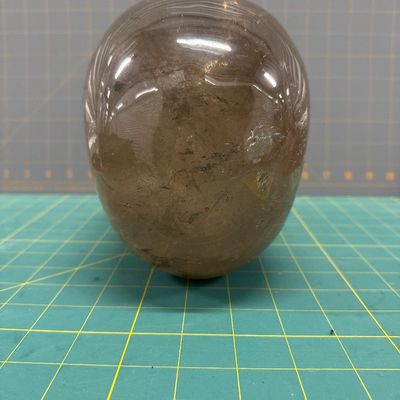 Sale Photo Thumbnail #39: Large Quartz Skull
Hand carved 
Good condition 
Comes with felt bag