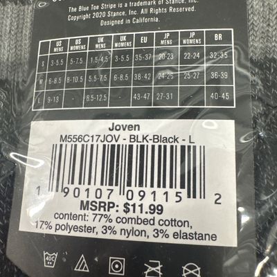 Sale Photo Thumbnail #20: 6 pairs of unopened new stance socks 
Size L