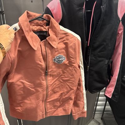 Sale Photo Thumbnail #83: Two piece Harley Davidson, jackets, pink and black size small rose and cream size extra small both in perfect condition
