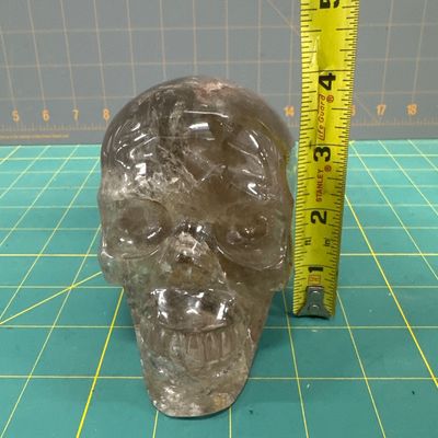 Sale Photo Thumbnail #46: Hand carved quartz skull
Excellent condition