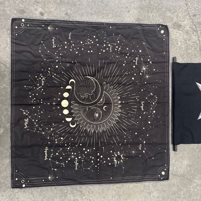 Sale Photo Thumbnail #199: Two wall hangings - moon and sun with astrological signs and 1 moon phase. Excellent condition