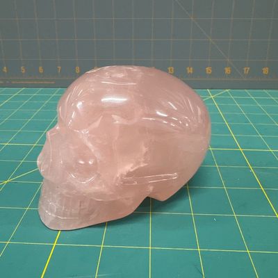 Sale Photo Thumbnail #52: Rose quartz hand carved skull
Good condition