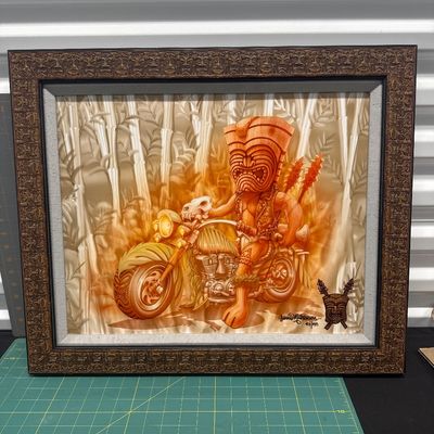 Sale Photo Thumbnail #26: Hawaiian rider art