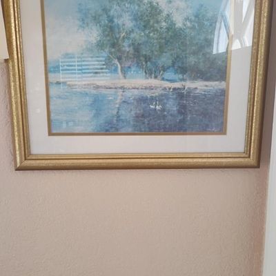 Sale Photo Thumbnail #14: Framed wall.painting $30
