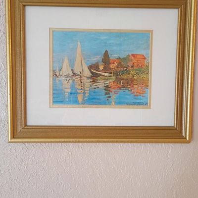 Sale Photo Thumbnail #17: Framed wall painting $30