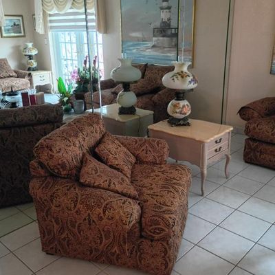 Sale Photo Thumbnail #3: Paisley Armchair $125