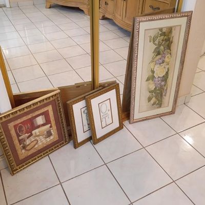 Sale Photo Thumbnail #33: Framed paintings from $15-$30 each