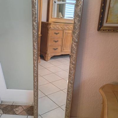 Sale Photo Thumbnail #34: Framed hanging wall mirror $80