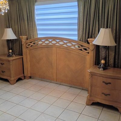 Sale Photo Thumbnail #27: Master Bedroom Furniture 
Head Board $250
Two matching night stands $300 for the pair
Bedroom lamps $100 for the pair