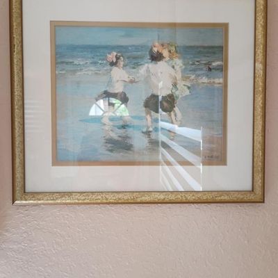 Sale Photo Thumbnail #16: Framed wall painting $30