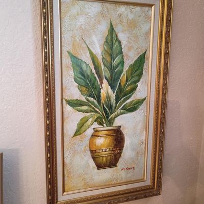 Sale Photo Thumbnail #32: Framed wall painting $35