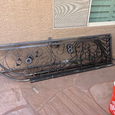 Iron metal gate