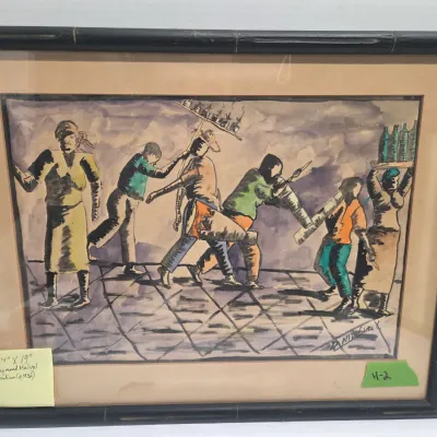 Sale Photo Thumbnail #38: Haitian watercolor 