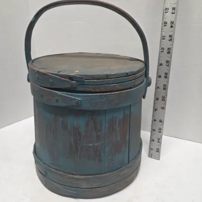 Sale Photo Thumbnail #4: Blue small  size Firkin 