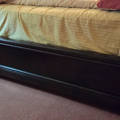 King size bedroom set with dresser and mirror